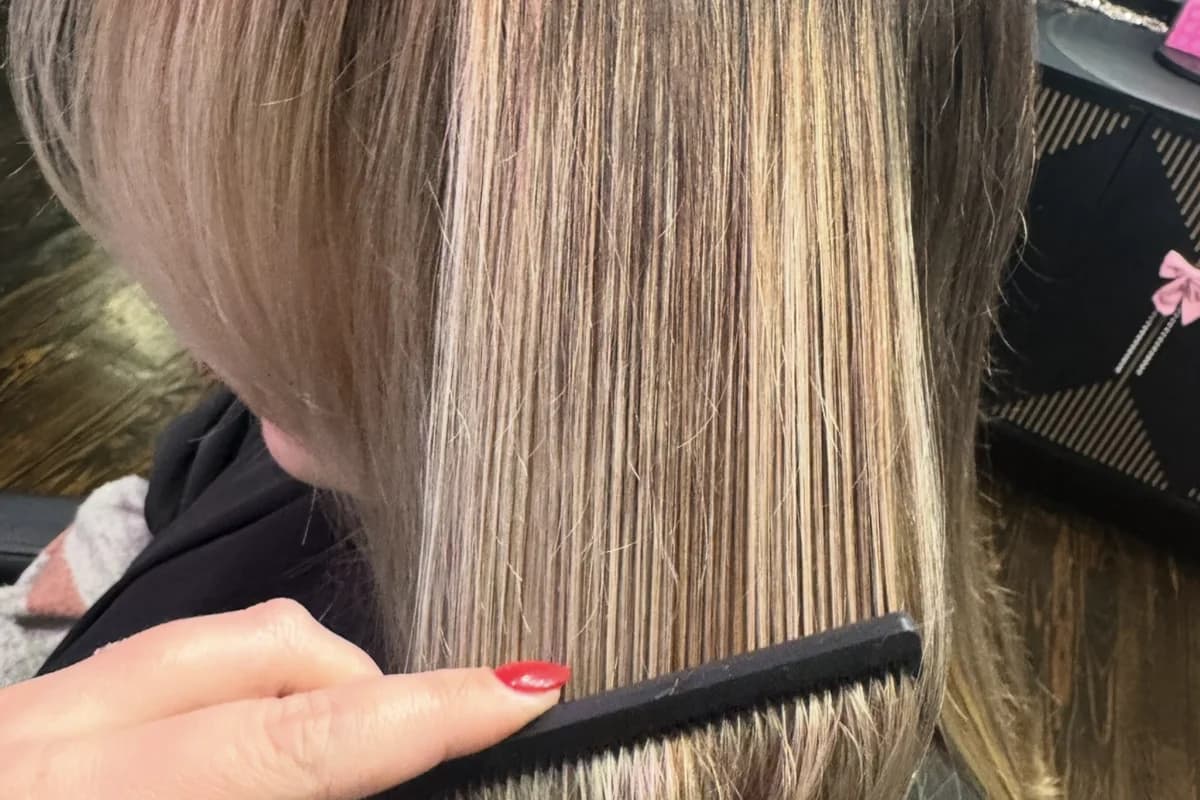 salon cancellation policy template printed and posted in a salon suite